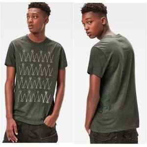 New G-Star Raw Luxas Zigzag Regular Fit T-Shirt